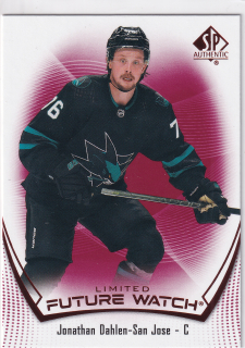 2021-22 UD SP Authentic - Jonathan Dahlen - Future Watch Limited Red