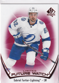 2021-22 UD SP Authentic - Gabriel Fortier - Future Watch Limited Red