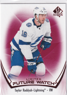 2021-22 UD SP Authentic - Taylor Raddysh - Future Watch Limited Red