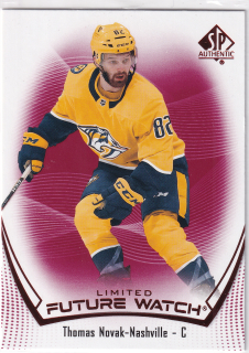 2021-22 UD SP Authentic - Thomas Novak - Future Watch Limited Red