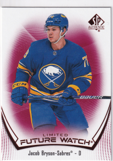 2021-22 UD SP Authentic - Jacob Bryson - Future Watch Limited Red