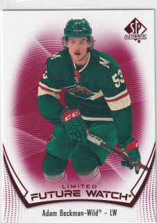 2021-22 UD SP Authentic - Adam Beckman - Future Watch Limited Red