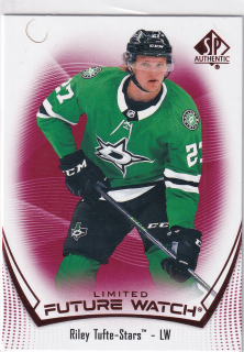 2021-22 UD SP Authentic - Riley Tufte - Future Watch Limited Red