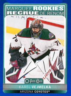 2021-22 UD O-Pee-Chee - Karel Vejmelka - Marquee Rookies Blue Border #647