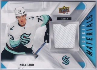 2021-22 UD Series 2 - Kole Lind - Rookie Materials