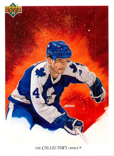 1991-92 UD Series - Dave Ellett - Maple Leafs Checklist #96