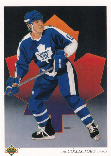1990-91 UD Series - Gary Leeman - Toronto Maple Leafs Checklist