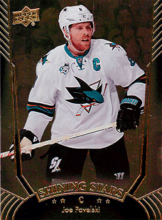 2016-17 UD Series 1 - Joe Pavelski - Shining Stars #SS-24
