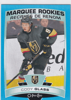 2019-20 UD O-Pee-Chee - Cody Glass - Marquee Rookies Blue Border