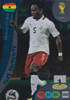 2014 Panini Adrenalyn XL FIFA World Cup Brazil - Michael Essien - Fans' Favourite