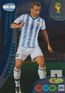 2014 Panini Adrenalyn XL FIFA World Cup Brazil - Hugo Campagnaro - Defensive Rock