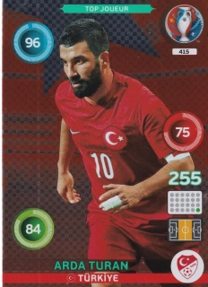 2015 Panini Adrenalyn XL UEFA Euro - Arda Turan - Top Joueur