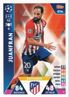 2018-19 Topps UEFA Champions Match Attax - Juanfran