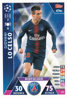 2018-19 Topps UEFA Champions Match Attax - Giovani Lo Celso