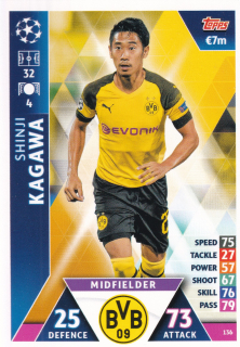 2018-19 Topps UEFA Champions Match Attax - Shinji Kagawa