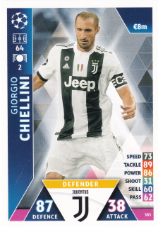 2018-19 Topps UEFA Champions Match Attax - Giorgio Chiellini