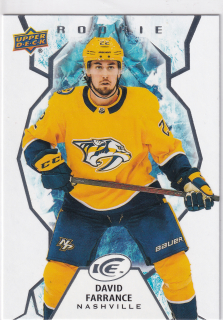 2021-22 UD Ice - David Farrance - Rookie