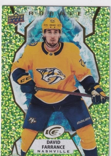 2021-22 UD Ice - David Farrance - Rookie Green #115