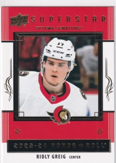 2023-24 UD Series 2 - Ridly Greig - Superstar Honor Roll