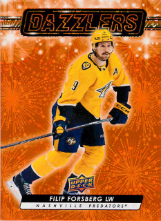 2023-24 UD Series 2 - Filip Forsberg - Dazzlers Orange #DZ-81