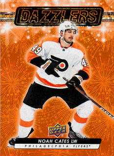 2023-24 UD Series 2 - Noah Cates - Dazzlers Orange #DZ-58