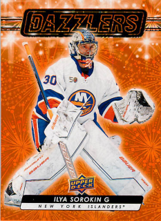 2023-24 UD Series 2 - Ilya Sorokin - Dazzlers Orange #DZ-94