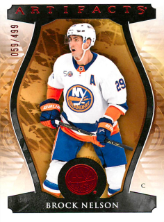 2023-24 UD Artifacts - Brock Nelson - Ruby /499 #131