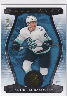 2023-24 UD Artifacts - Andre Burakovsky - Yellow /50