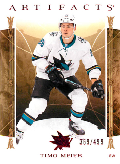 2022-23 UD Artifacts - Timo Meier - Ruby /499 #116