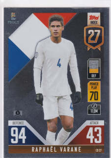 2022 Topps Match Attax 101 The Road To UEFA Nations League Finals - Raphael Varane
