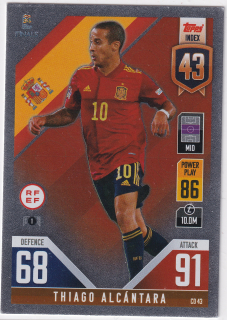 2022 Topps Match Attax 101 The Road To UEFA Nations League Finals - Thiago Alcantara