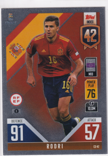 2022 Topps Match Attax 101 The Road To UEFA Nations League Finals - Rodri