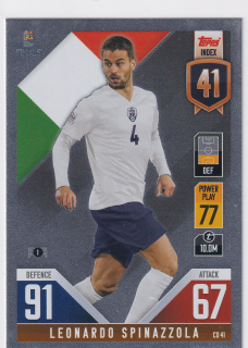 2022 Topps Match Attax 101 The Road To UEFA Nations League Finals - Leonardo Spinazzola