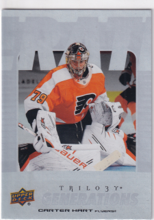 2023-24 UD Trilogy - Carter Hart - Generations