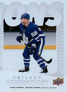 2023-24 UD Trilogy - Michael Bunting - Generations #TG-8C