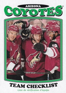 2016-17 UD O-Pee-Chee - Arizona Coyotes - Checklist Retro