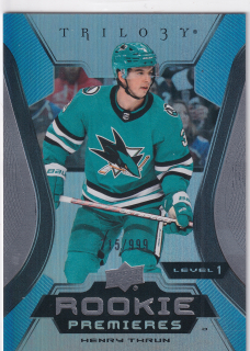 2023-24 UD Trilogy - Henry Thrun - Rookie Premieres /999