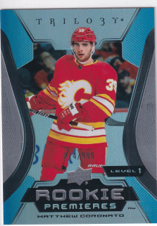 2023-24 UD Trilogy - Matthew Coronato - Rookie Premieres /999