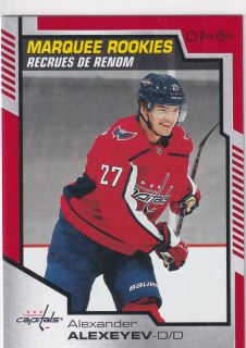 2020-21 UD O-Pee-Chee - Alexander Alexeyev - Marquee Rookie Red Border