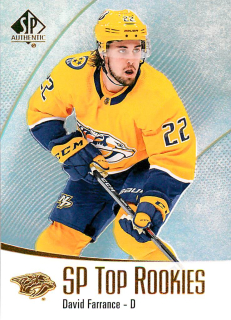 2021-22 UD SP Authentic - David Farrance - SP Top Rookies #TR-47