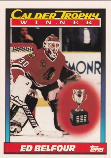 1991-92 Topps - Ed Belfour - Calder Trophy Winner