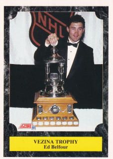 1991-92 Score - Ed Belfour - Vezina Trophy