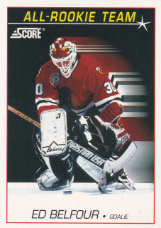 1991-92 Score - Ed Belfour - All-Rookie Team (English)