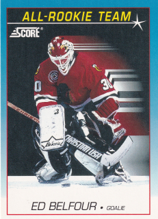1991-92 Score Canadian - Ed Belfour - All-Rookie Team (English)