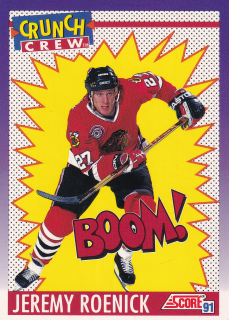 1991-92 Score - Jeremy Roenick - Crunch Crew