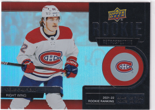 2022-23 UD Series 1 - Cole Caufield - Rookie Retrospective