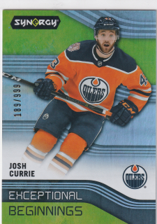 2019-20 UD Synergy - Josh Currie - Exceptional Beginnings /999