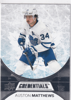 2021-22 UD Credentials - Auston Matthews