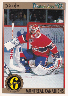 1991-92 O-Pee-Chee Premier - Patrick Roy - The Original 6