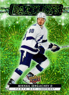 2023-24 UD Series 2 - Mikhail Sergachev - Dazzlers Green #DZ-82
